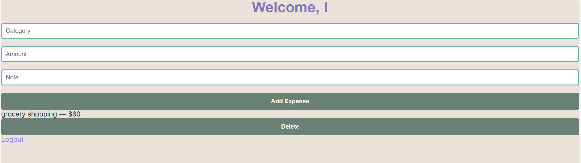 Budget Planner screenshot